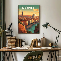 Rome's Iconic Skyline Travel Poster PosterGoat