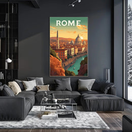 Rome's Iconic Skyline Travel Poster PosterGoat