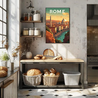 Rome's Iconic Skyline Travel Poster PosterGoat