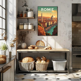Rome's Iconic Skyline Travel Poster PosterGoat