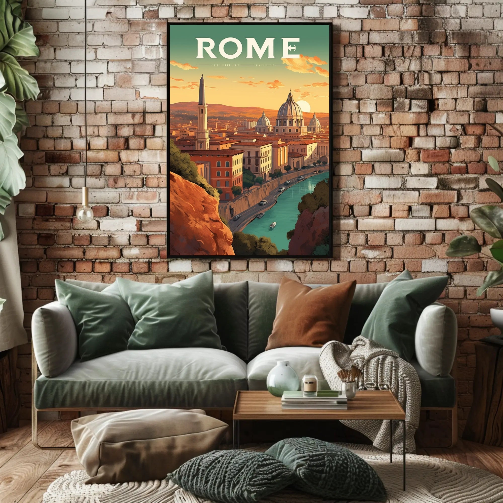 Rome's Iconic Skyline Travel Poster PosterGoat