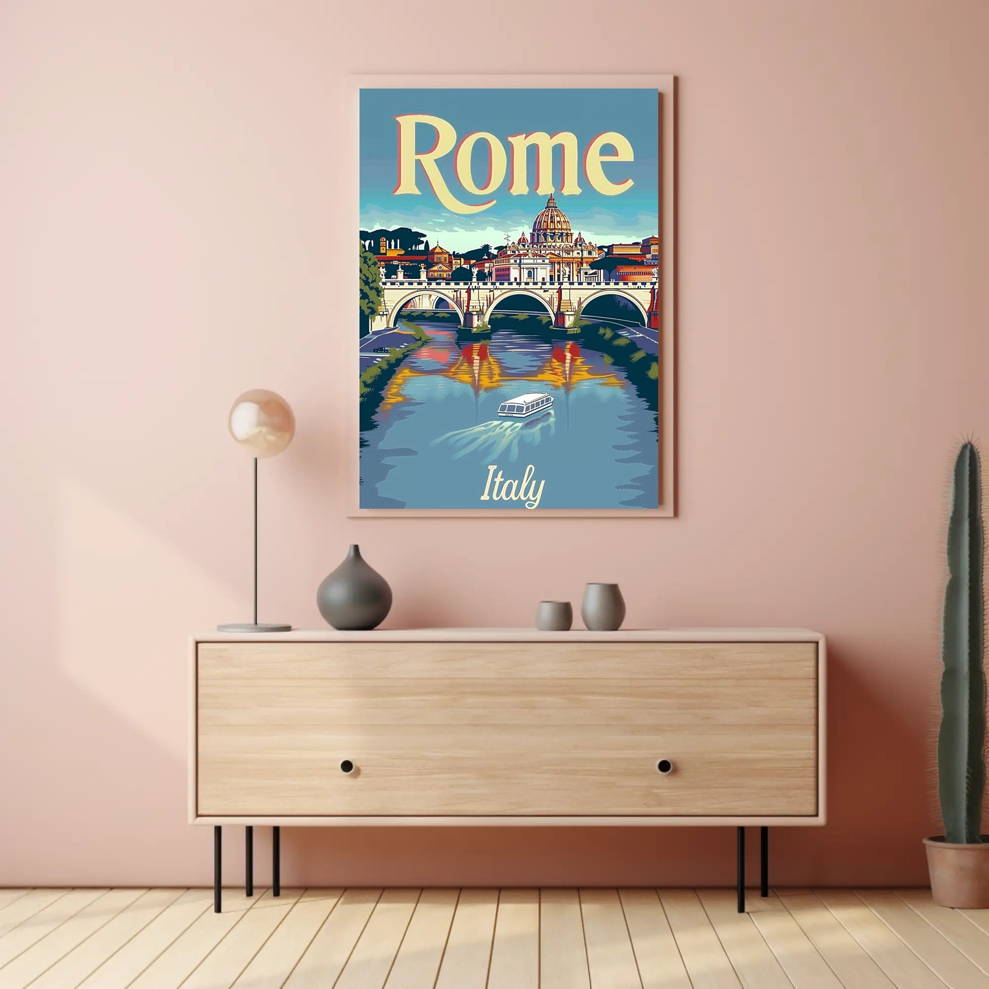 Rome's Nostalgic Charm Vintage Travel Poster PosterGoat