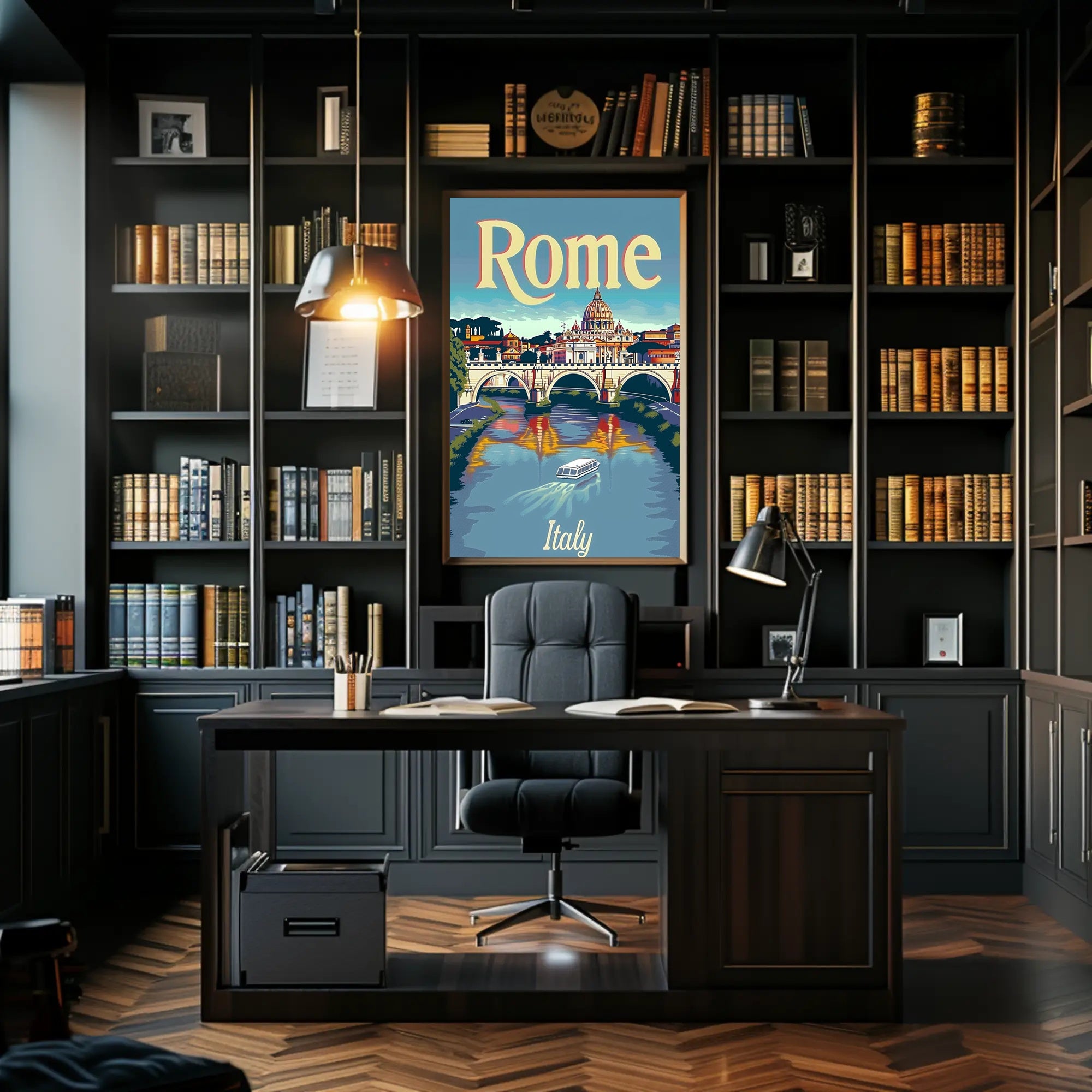Rome's Nostalgic Charm Vintage Travel Poster PosterGoat