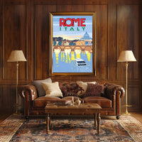 Rome's Timeless Elegance Vintage Travel Poster PosterGoat