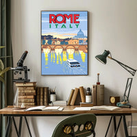 Rome's Timeless Elegance Vintage Travel Poster PosterGoat