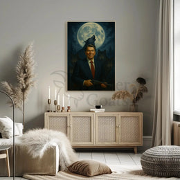 Ronald Reagan Leader of the Pack Heroic Art, Pop Culture Poster PosterGoat