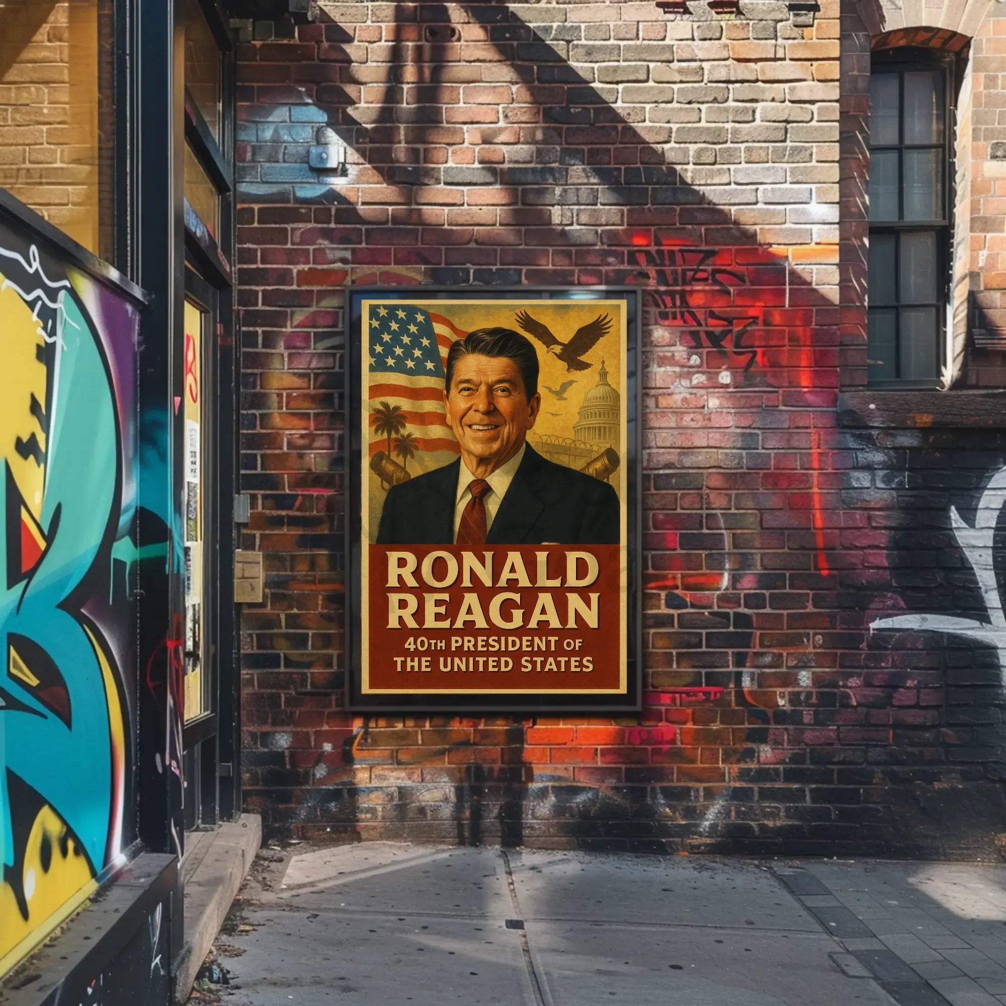 Ronald Reagan Legacy Historical Presidential Poster PosterGoat