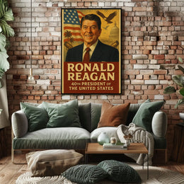Ronald Reagan Legacy Historical Presidential Poster PosterGoat
