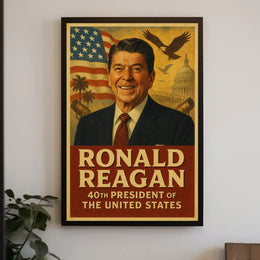 Ronald Reagan Legacy Historical Presidential Poster PosterGoat