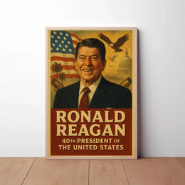 Ronald Reagan Legacy Historical Presidential Poster PosterGoat