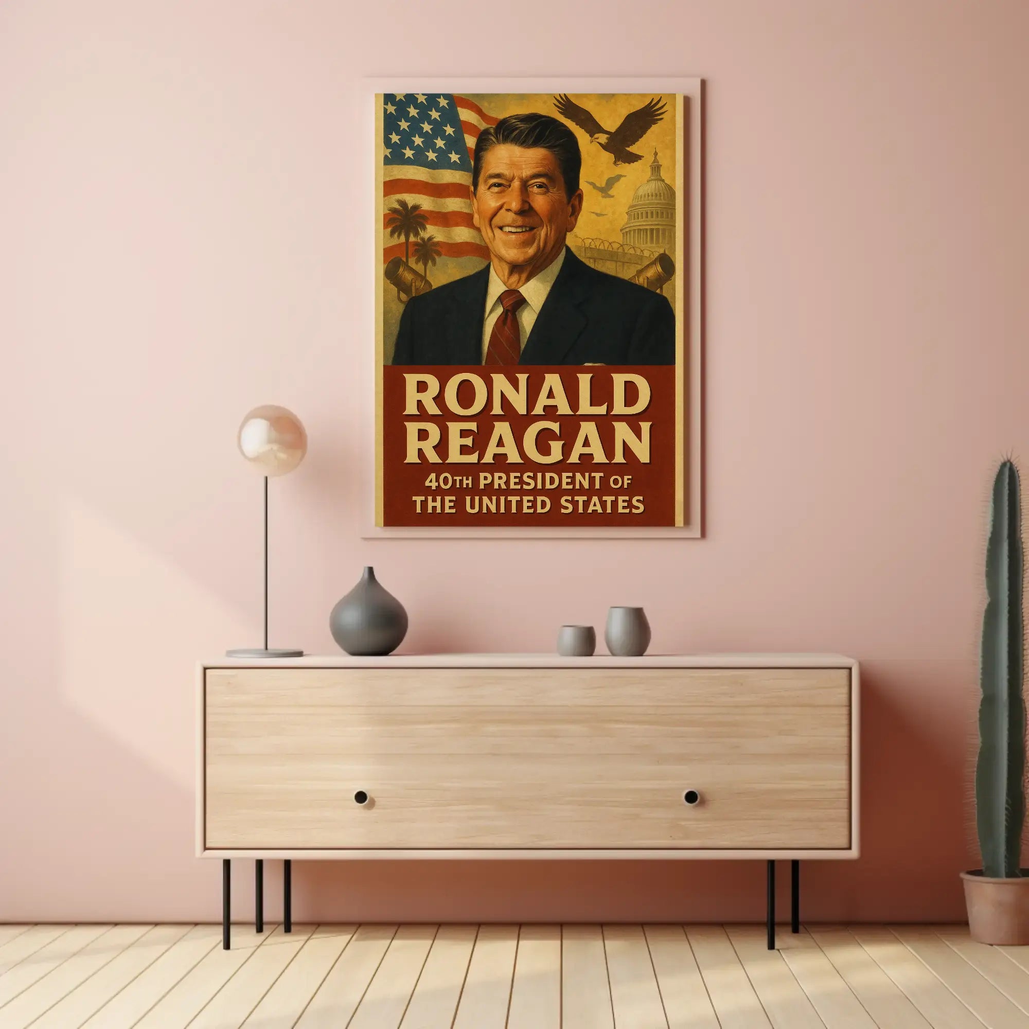 Ronald Reagan Legacy Historical Presidential Poster PosterGoat
