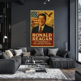 Ronald Reagan Legacy Historical Presidential Poster PosterGoat