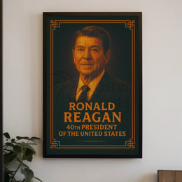 Ronald Reagan Vintage Presidential Legacy Historical Poster PosterGoat