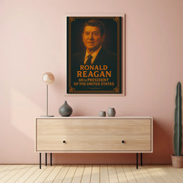 Ronald Reagan Vintage Presidential Legacy Historical Poster PosterGoat