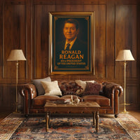 Ronald Reagan Vintage Presidential Legacy Historical Poster PosterGoat