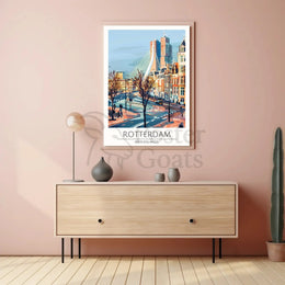 Rotterdam Urban Landscape Art Print Travel Poster PosterGoat