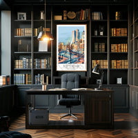 Rotterdam Urban Landscape Art Print Travel Poster PosterGoat
