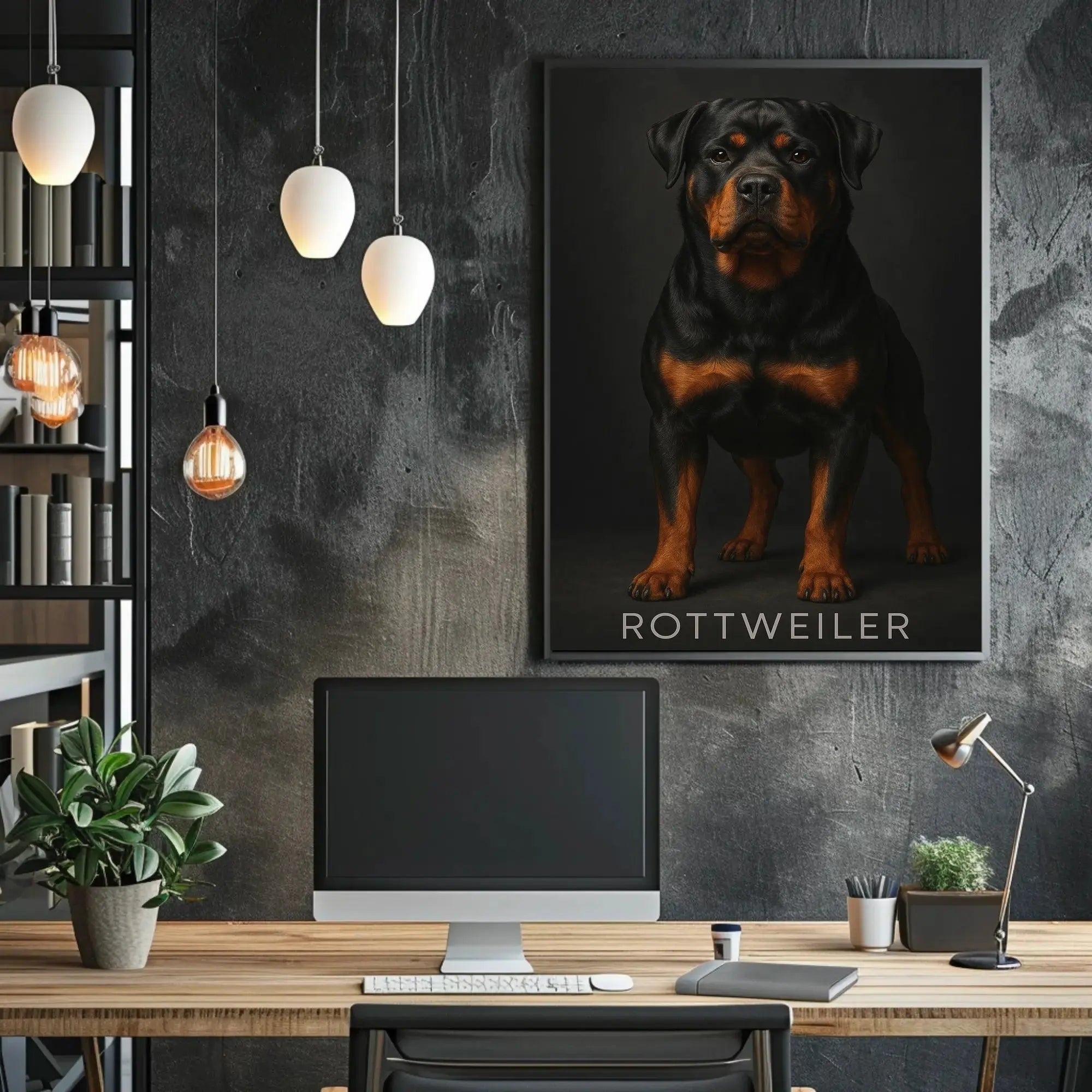 Rottweiler Strength and Elegance Dog Breed Poster PosterGoat