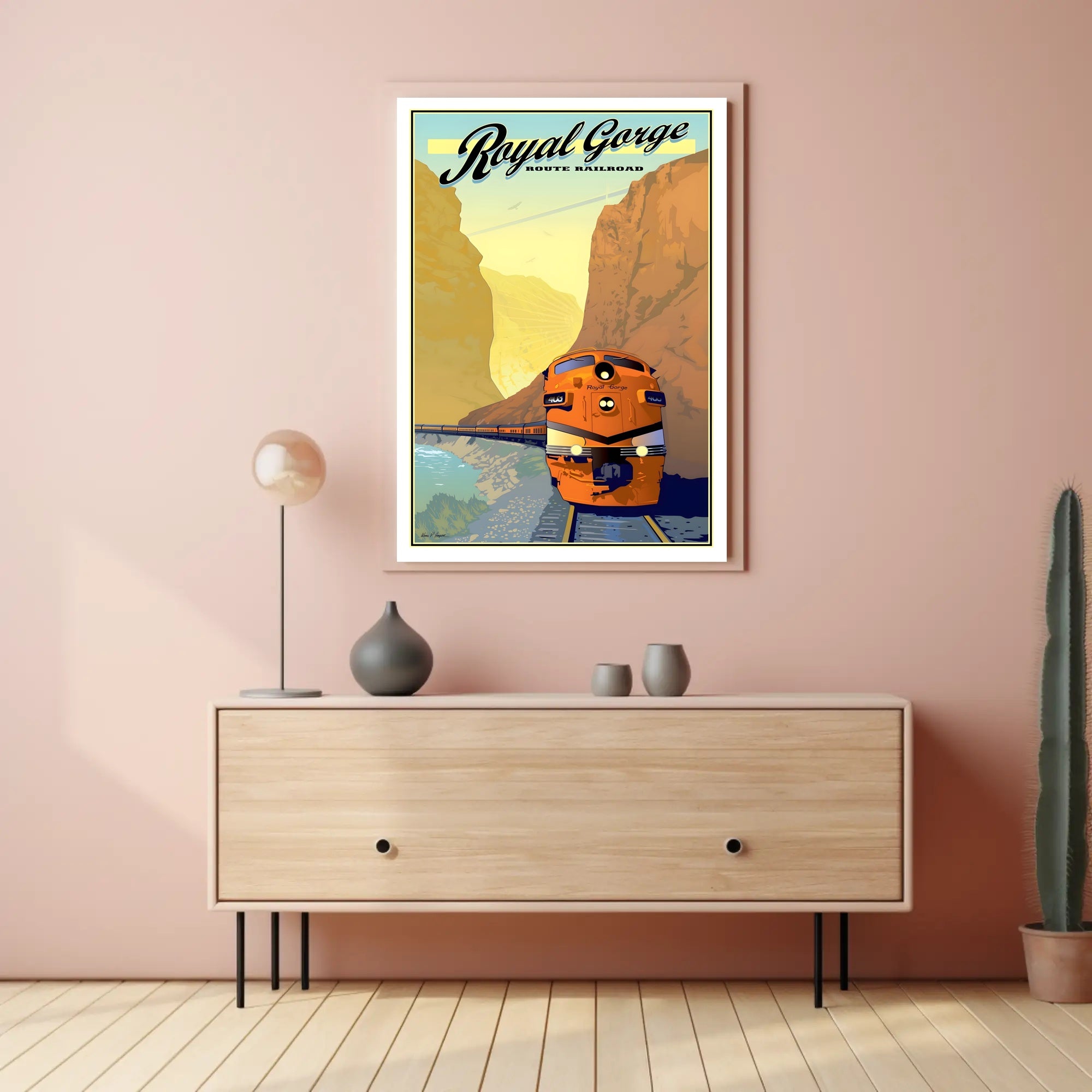 Royal Gorge Scenic Train Adventure Travel Poster PosterGoat