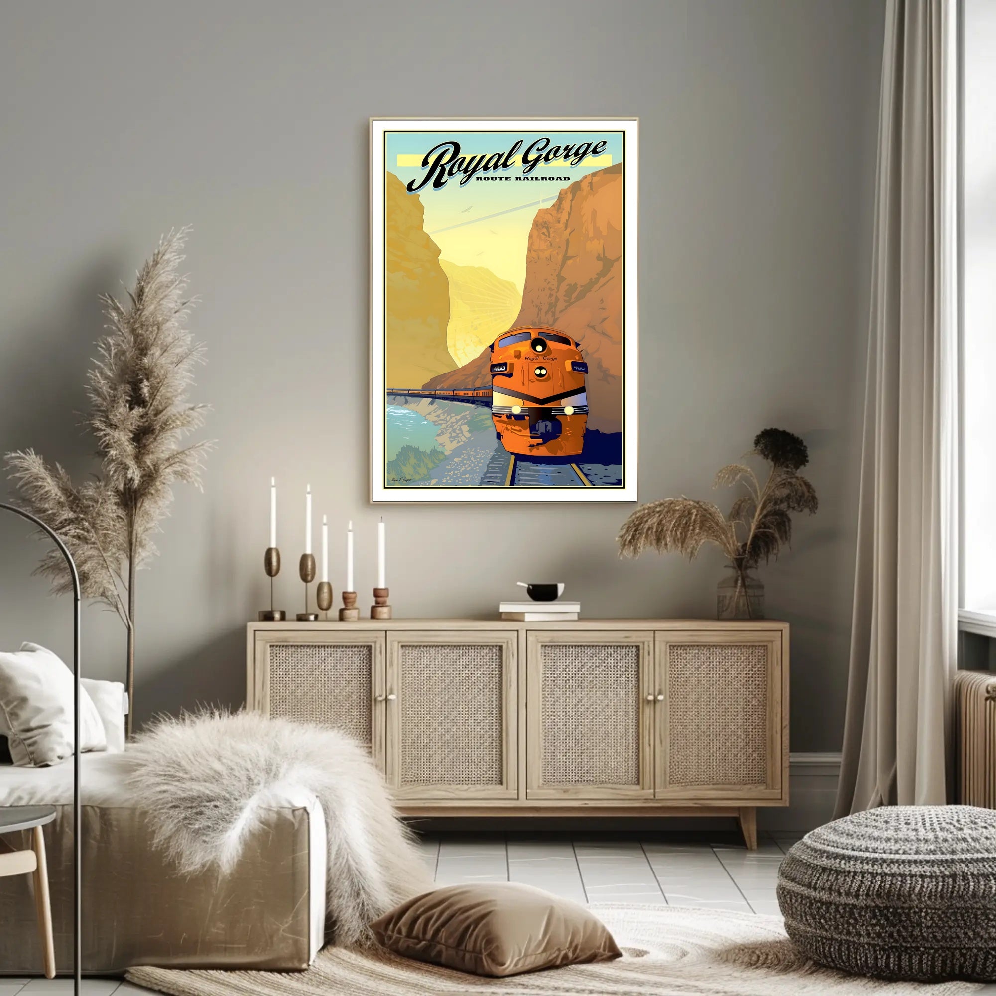 Royal Gorge Scenic Train Adventure Travel Poster PosterGoat