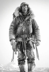 Rugged Arctic Explorer Vintage Adventure Historical Poster PosterGoat