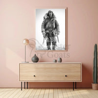 Rugged Arctic Explorer Vintage Adventure Historical Poster PosterGoat