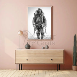 Rugged Arctic Explorer Vintage Adventure Historical Poster PosterGoat