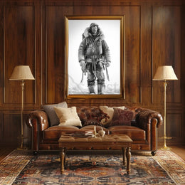 Rugged Arctic Explorer Vintage Adventure Historical Poster PosterGoat