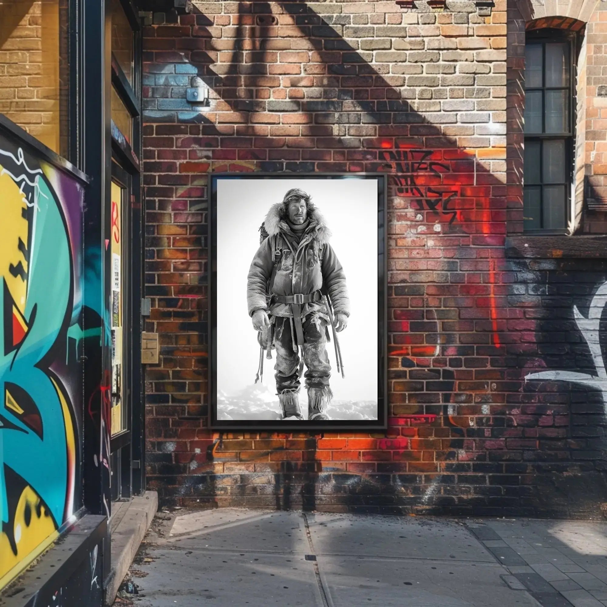 Rugged Arctic Explorer Vintage Adventure Historical Poster PosterGoat