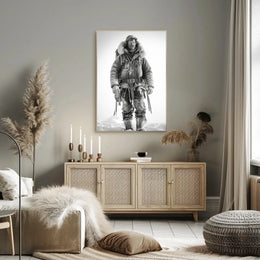Rugged Arctic Explorer Vintage Adventure Historical Poster PosterGoat