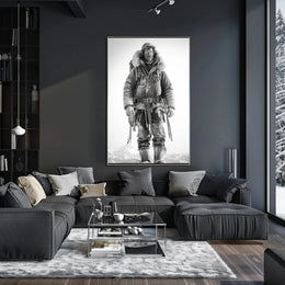 Rugged Arctic Explorer Vintage Adventure Historical Poster PosterGoat