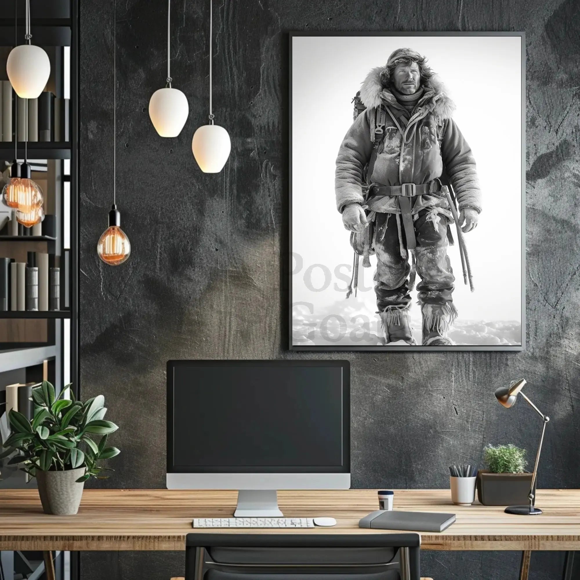 Rugged Arctic Explorer Vintage Adventure Historical Poster PosterGoat
