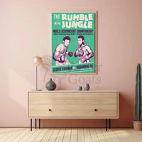 Rumble in the Jungle Vintage Sports Poster PosterGoat