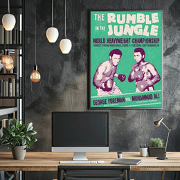 Rumble in the Jungle Vintage Sports Poster PosterGoat