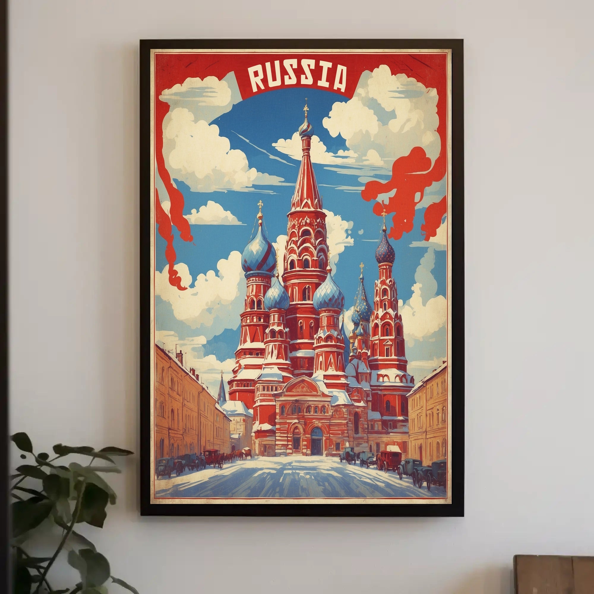 Russia's Iconic St. Basil’s Cathedral Poster PosterGoat