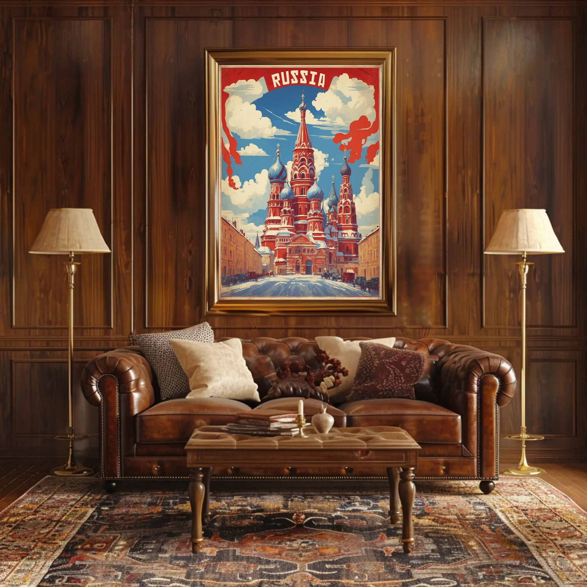 Russia's Iconic St. Basil’s Cathedral Poster PosterGoat
