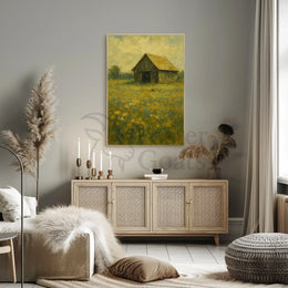 Rustic Barn Impressionism Design Artistic Poster PosterGoat