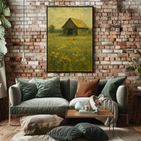 Rustic Barn Impressionism Design Artistic Poster PosterGoat