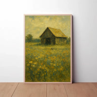 Rustic Barn Impressionism Design Artistic Poster PosterGoat