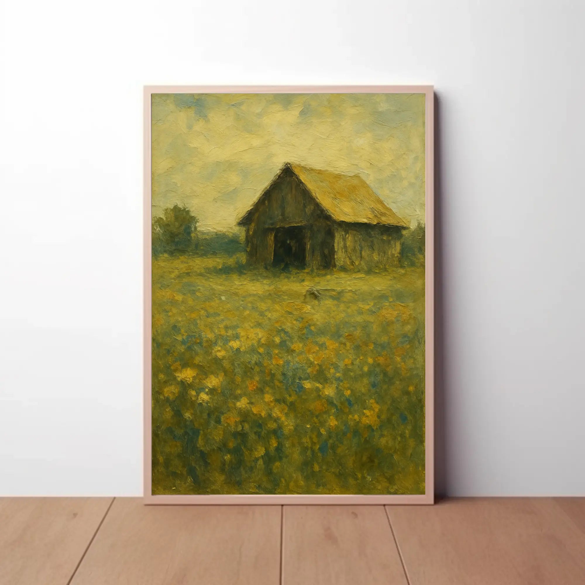 Rustic Barn Impressionism Design Artistic Poster PosterGoat