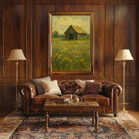 Rustic Barn Impressionism Design Artistic Poster PosterGoat