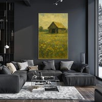 Rustic Barn Impressionism Design Artistic Poster PosterGoat