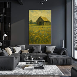 Rustic Barn Impressionism Design Artistic Poster PosterGoat