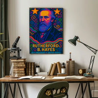 Rutherford B. Hayes Pop Art Presidential Poster PosterGoat