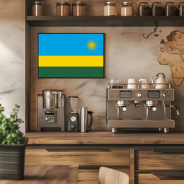 Rwanda Flag Patriotic Art Country Flag Poster PosterGoat