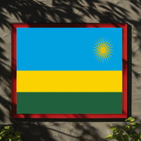 Rwanda Flag Patriotic Art Country Flag Poster PosterGoat