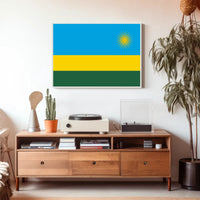Rwanda Flag Patriotic Art Country Flag Poster PosterGoat