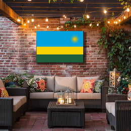 Rwanda Flag Patriotic Art Country Flag Poster PosterGoat
