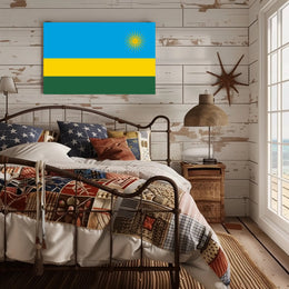 Rwanda Flag Patriotic Art Country Flag Poster PosterGoat