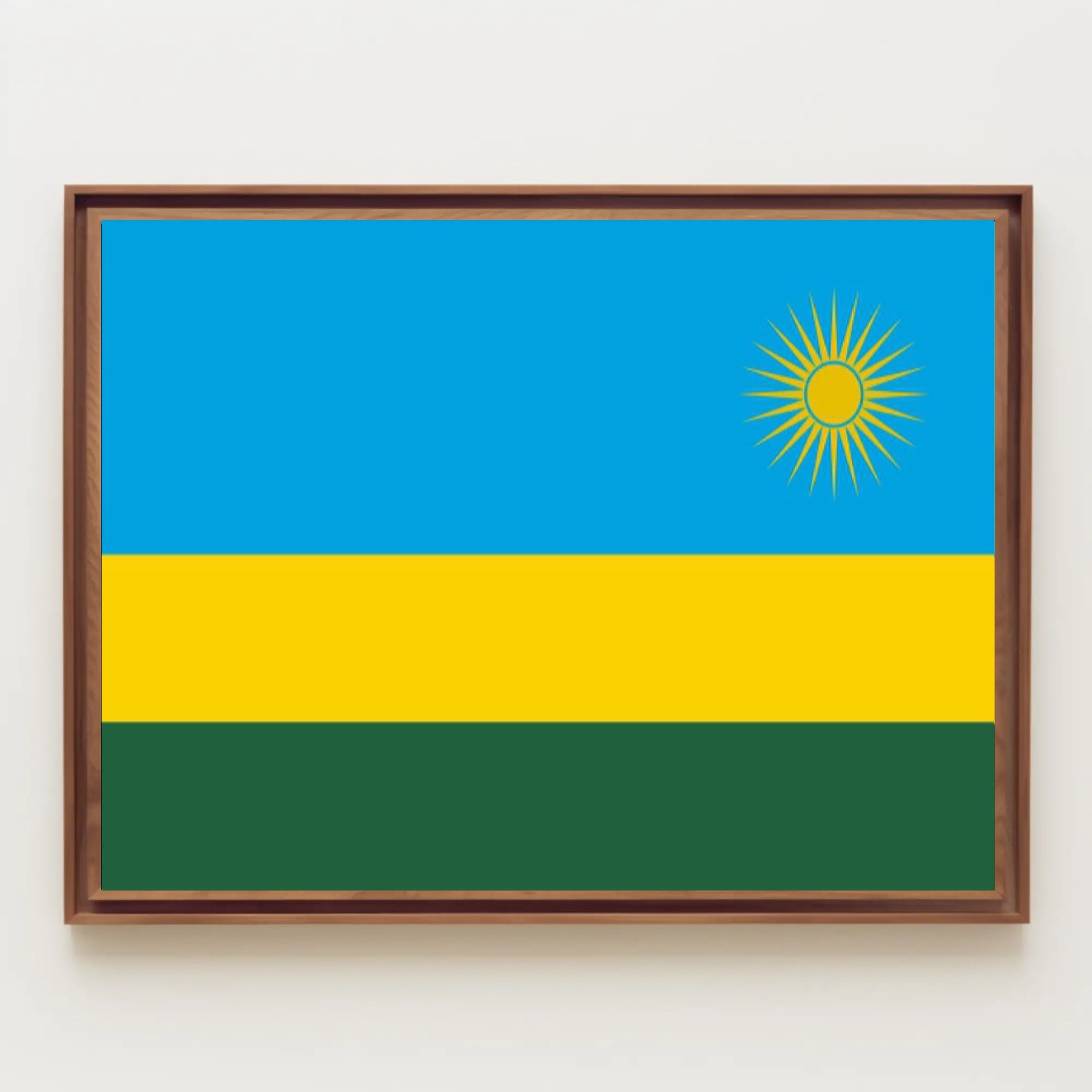 Rwanda Flag Patriotic Art Country Flag Poster PosterGoat